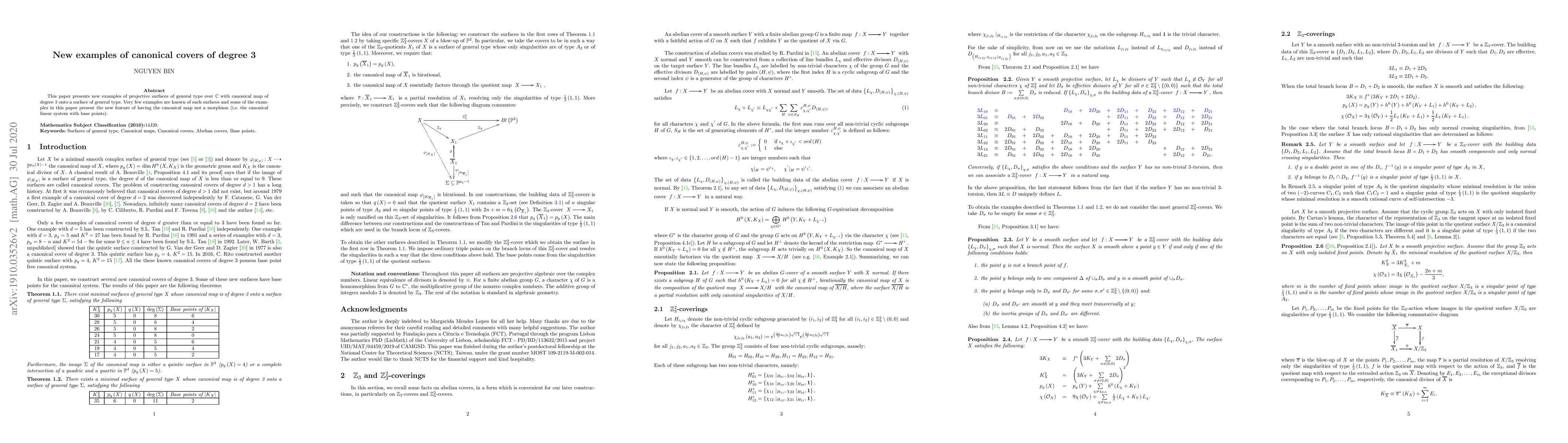 Thumbnail for New examples of canonical covers of degree 3