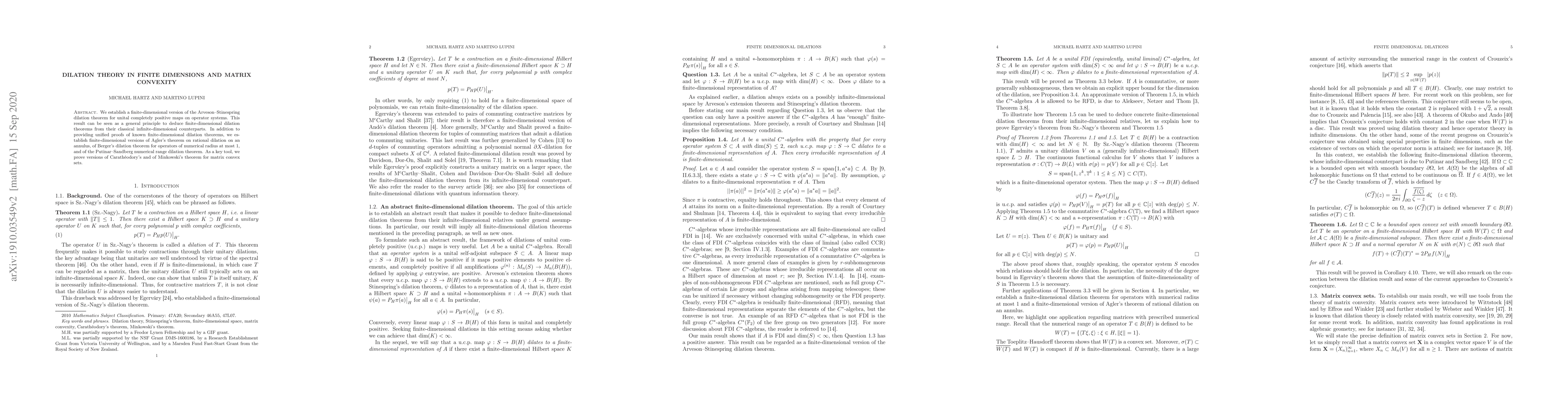 Thumbnail for Dilation theory in finite dimensions and matrix convexity