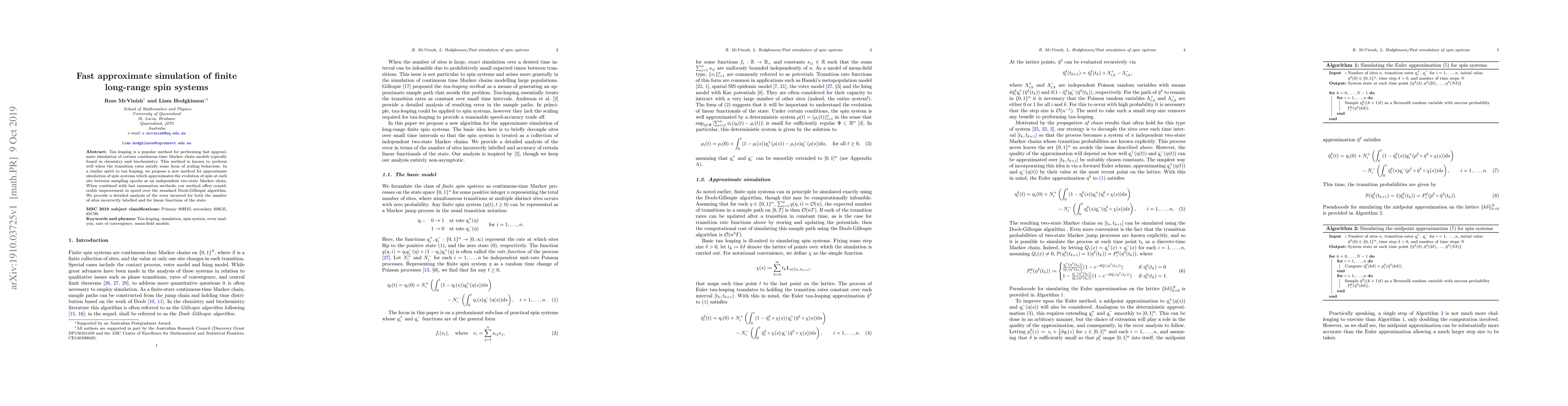 Thumbnail for Fast approximate simulation of finite long-range spin systems