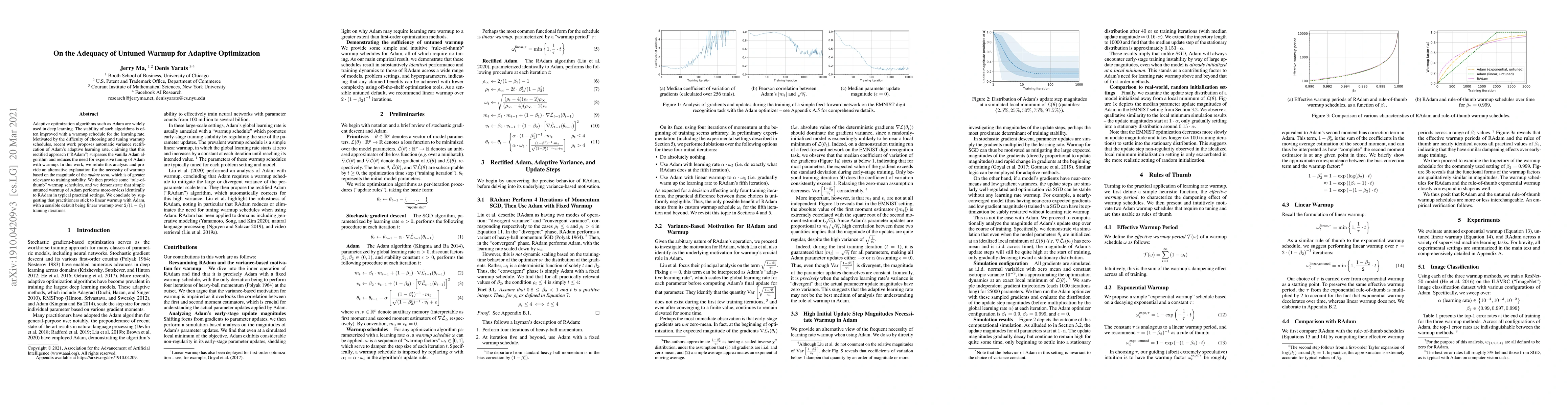 Thumbnail for On the adequacy of untuned warmup for adaptive optimization