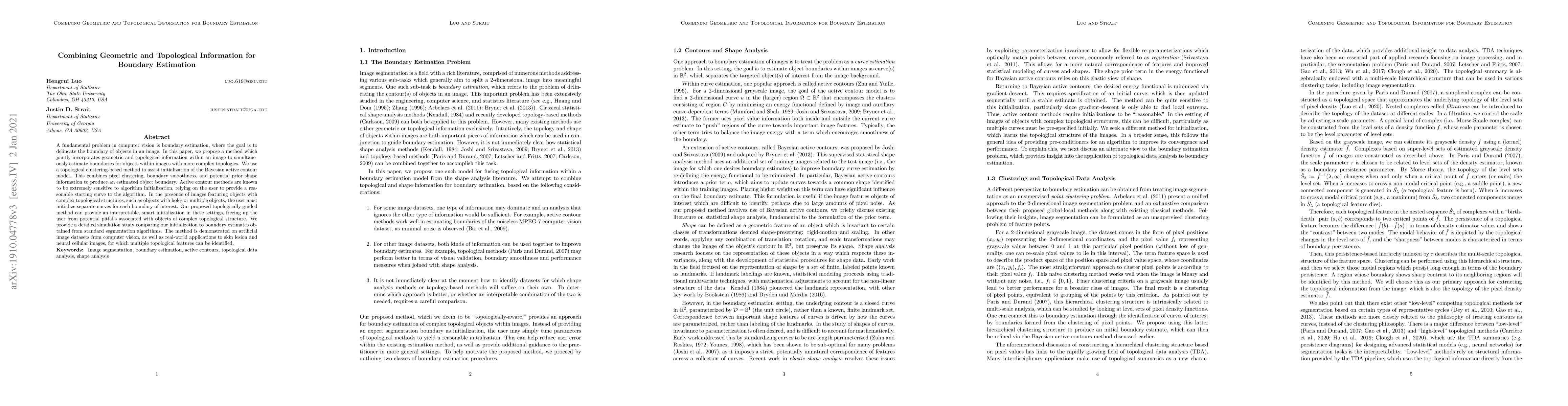 Thumbnail for Combining Geometric and Topological Information for Boundary Estimation