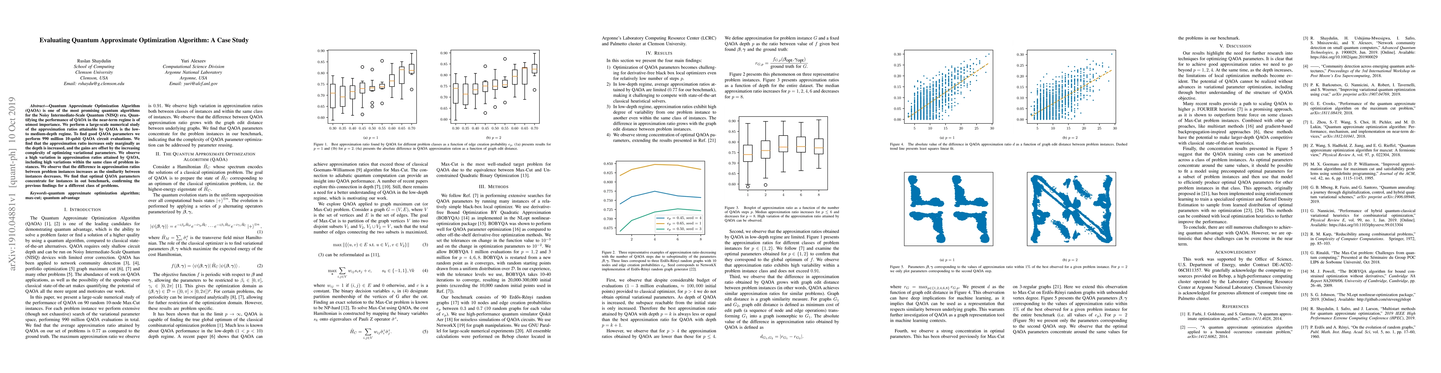 Thumbnail for Evaluating Quantum Approximate Optimization Algorithm: A Case Study
