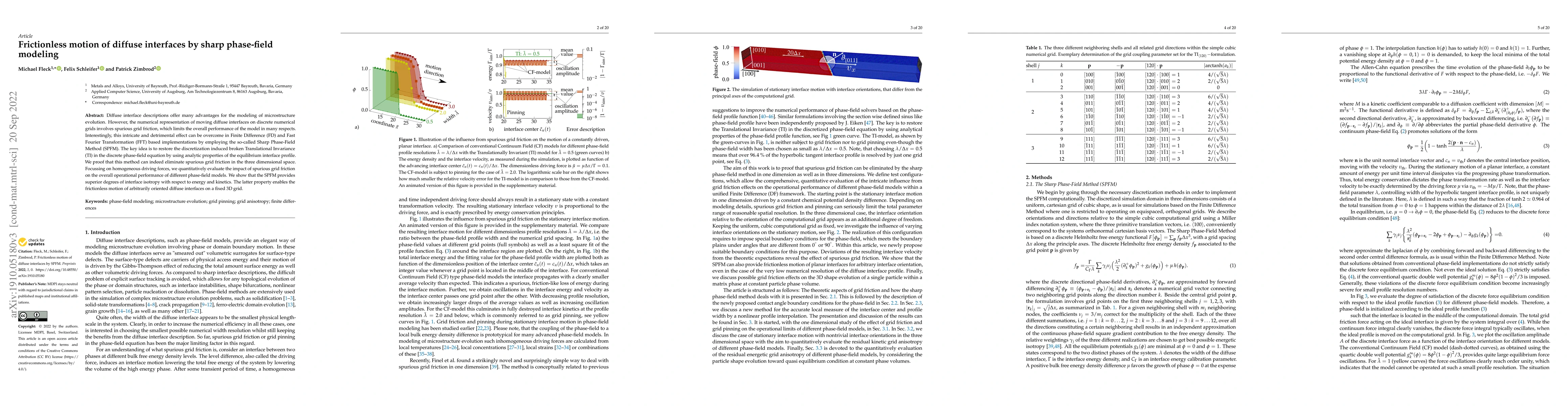 Thumbnail for Frictionless motion of diffuse interfaces by sharp phase-field modeling