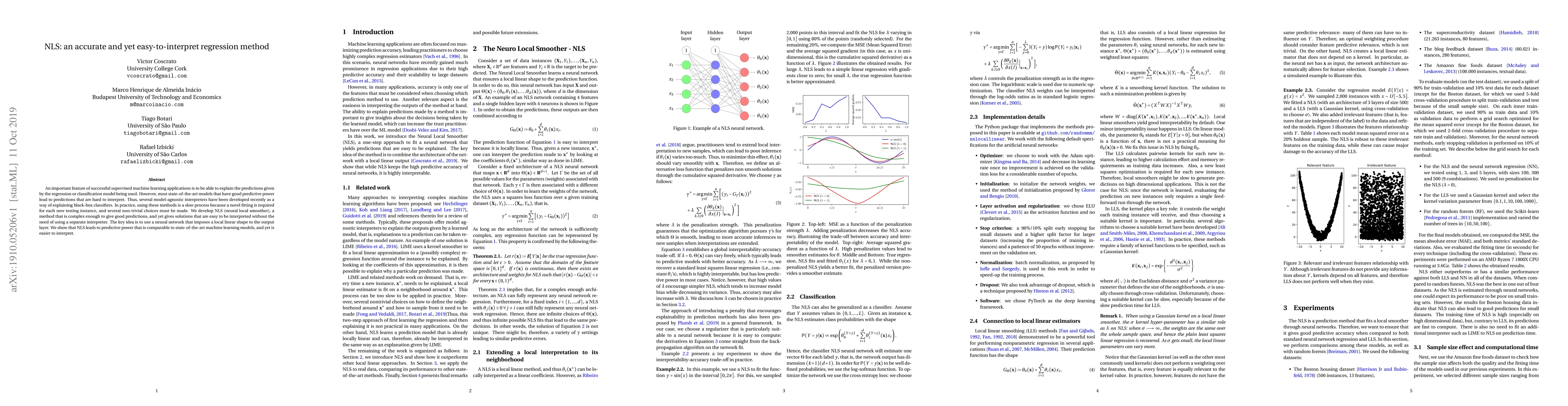 Thumbnail for NLS: an accurate and yet easy-to-interpret regression method