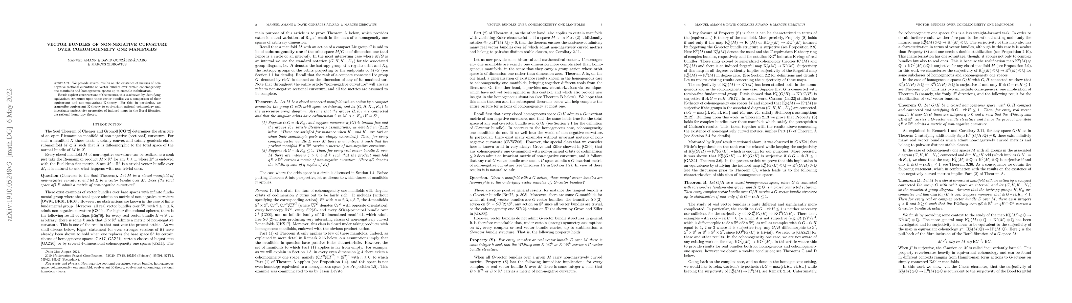 Thumbnail for Vector bundles of non-negative curvature over cohomogeneity one
  manifolds
