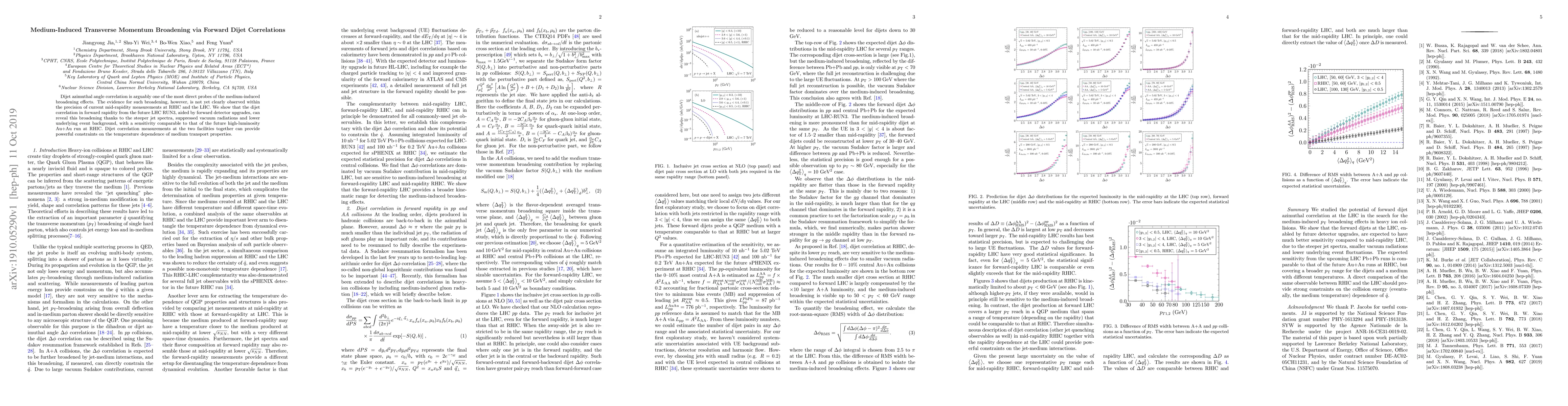 Thumbnail for Medium-Induced Transverse Momentum Broadening via Forward Dijet
  Correlations