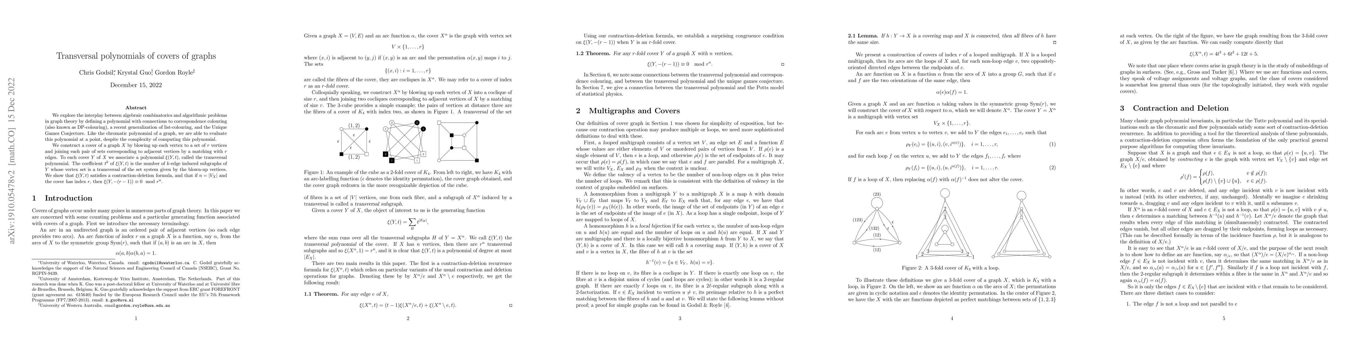 Thumbnail for Transversal polynomial of r-fold covers