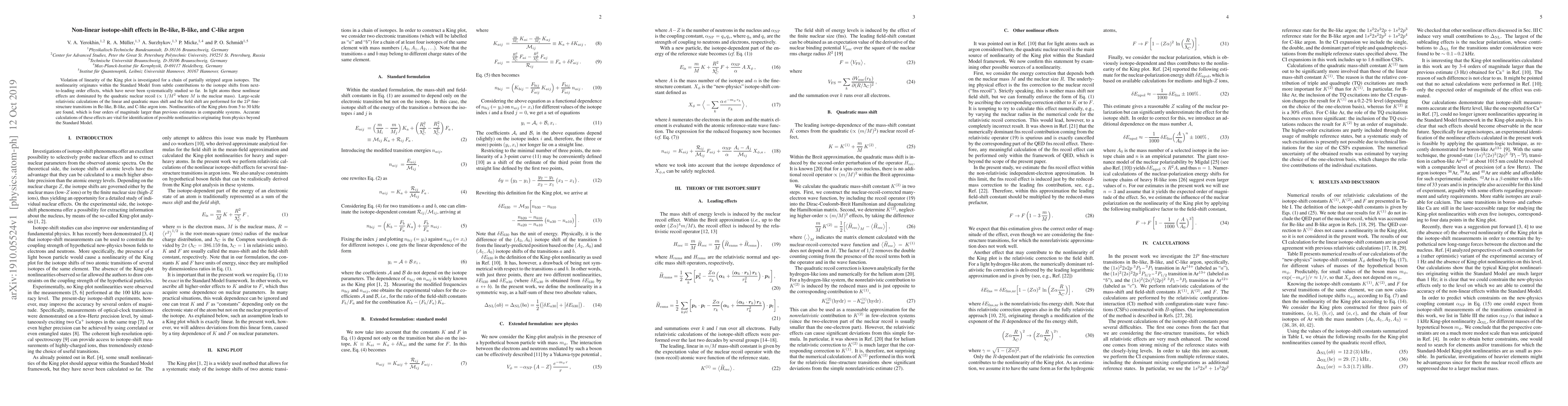 Thumbnail for Non-linear isotope-shift effects in Be-like, B-like, and C-like argon