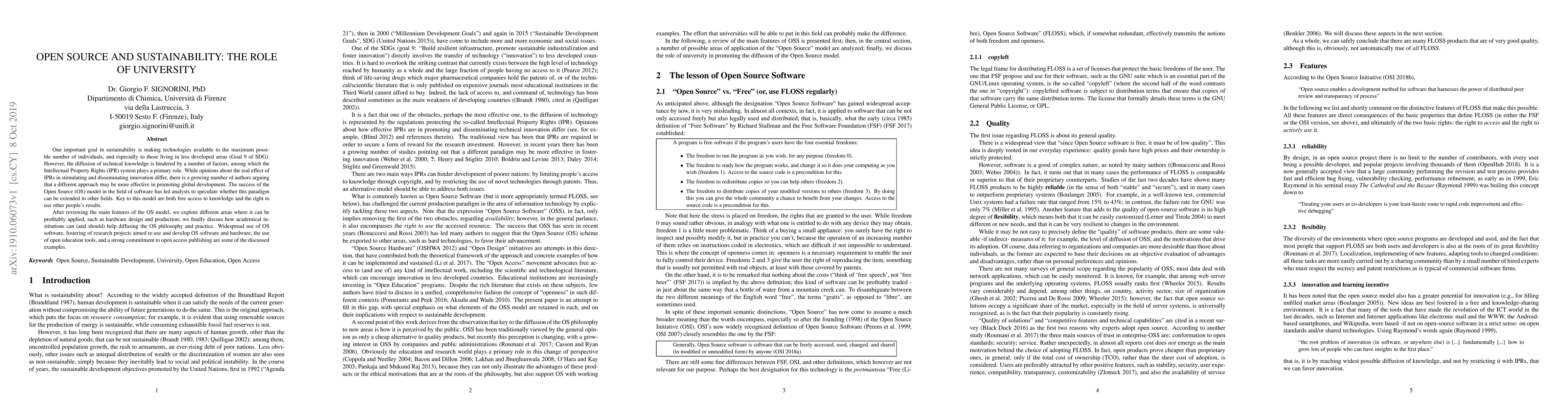Thumbnail for Open Source and Sustainability: the Role of Universities