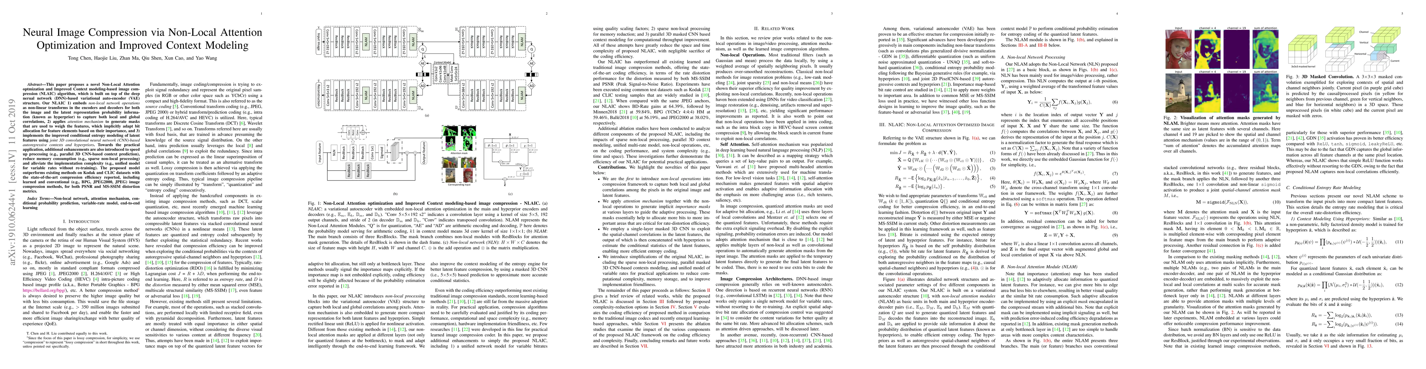 Thumbnail for Neural Image Compression via Non-Local Attention Optimization and
  Improved Context Modeling