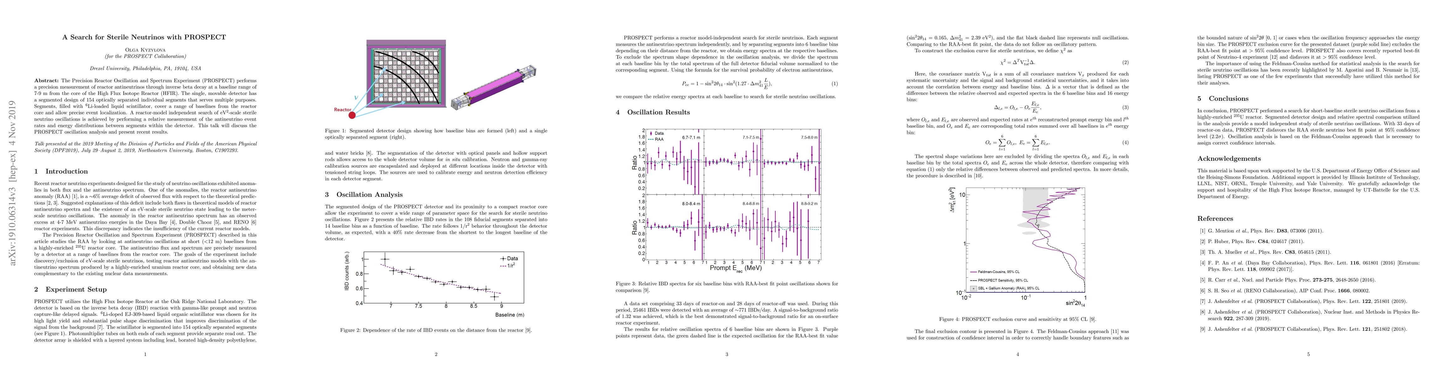 Thumbnail for A Search for Sterile Neutrinos with PROSPECT