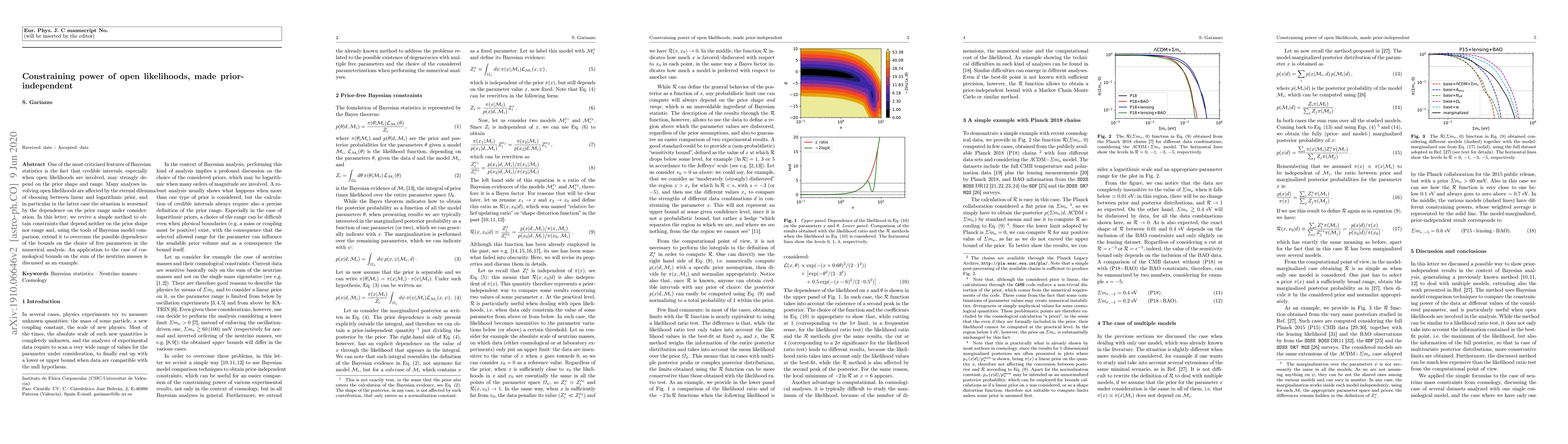 Thumbnail for Constraining power of open likelihoods, made prior-independent
