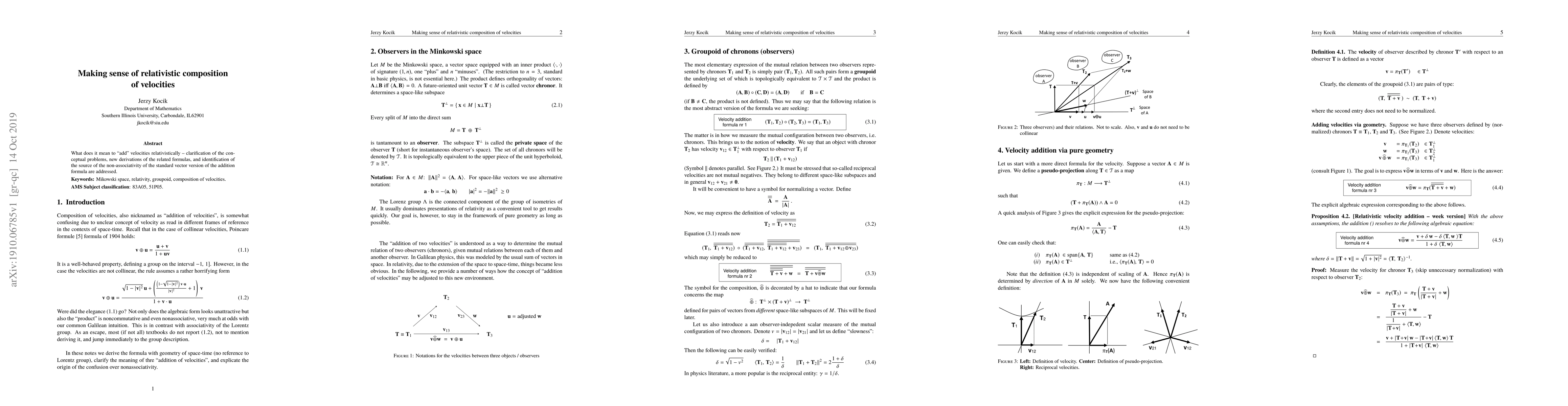 Thumbnail for Making sense of relativistic composition of velocities