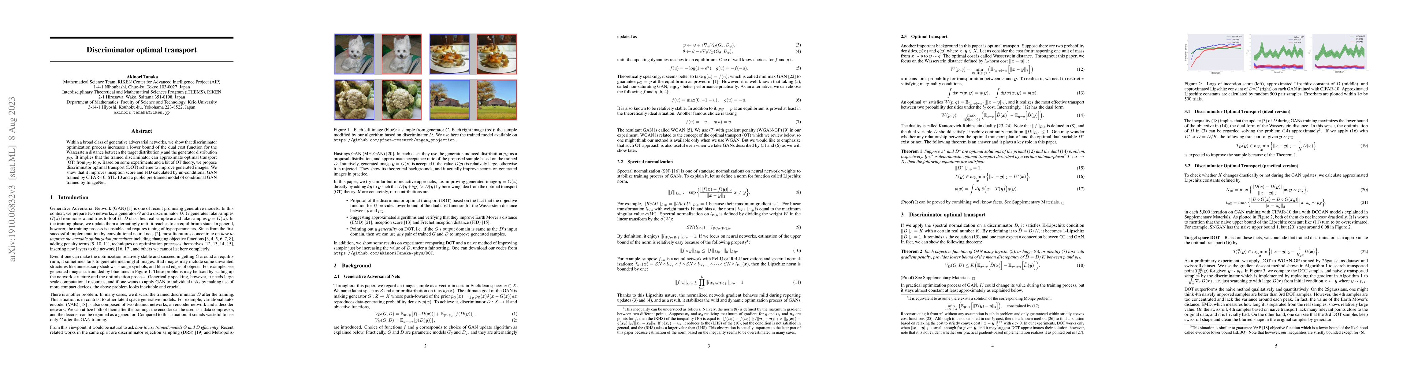 Thumbnail for Discriminator optimal transport