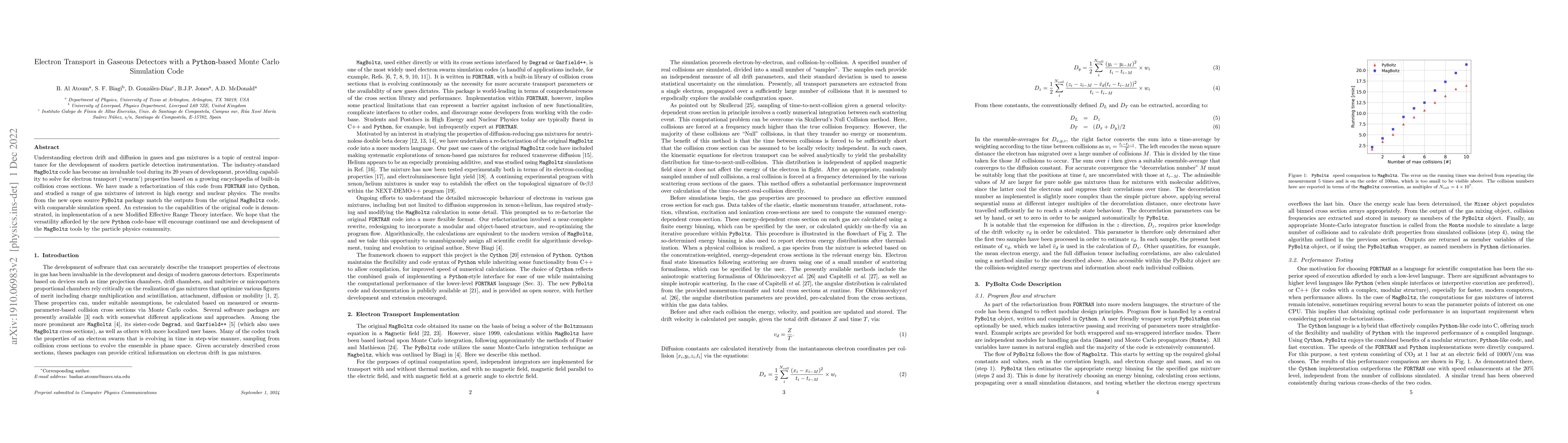 Thumbnail for Electron Transport in Gaseous Detectors with a Python-based Monte Carlo
  Simulation Code