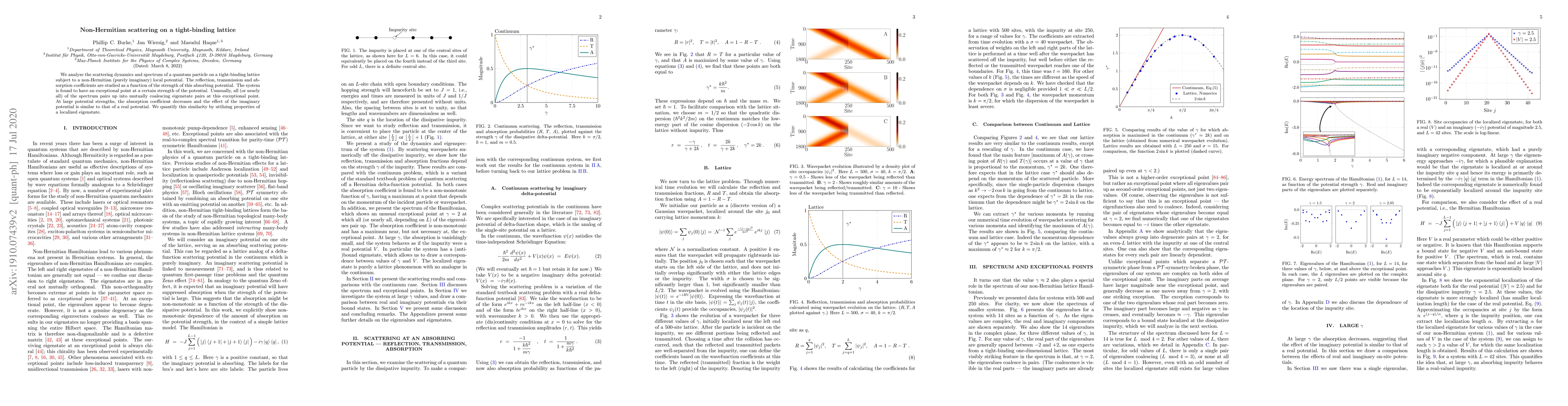 Thumbnail for Non-Hermitian scattering on a tight-binding lattice