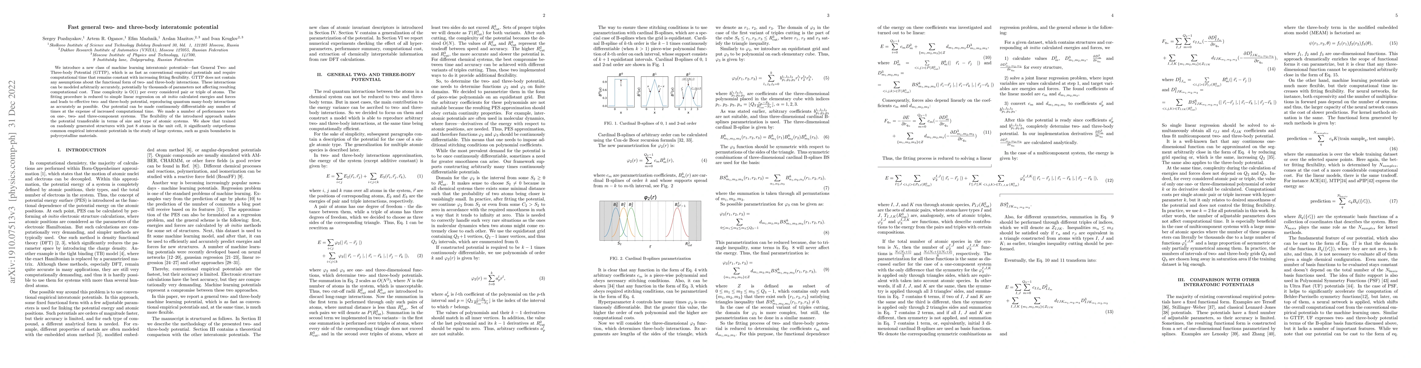Thumbnail for Fast general two- and three-body interatomic potential