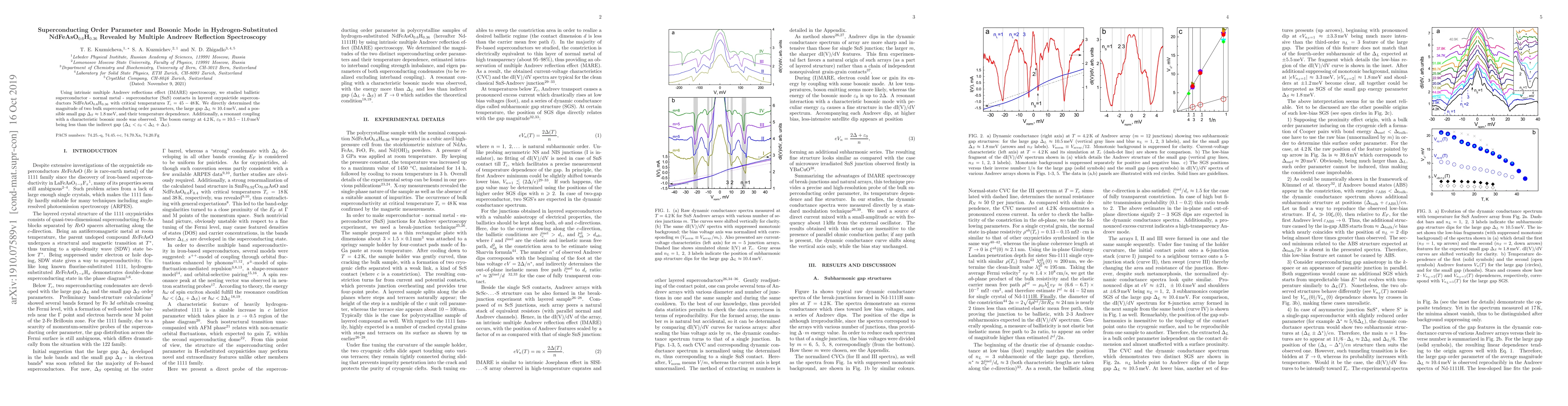 Thumbnail for Superconducting Order Parameter and Bosonic Mode in Hydrogen-Substituted
  NdFeAsO$_{0.6}$H$_{0.36}$ Revealed by Multiple Andreev Reflection
  Spectroscopy