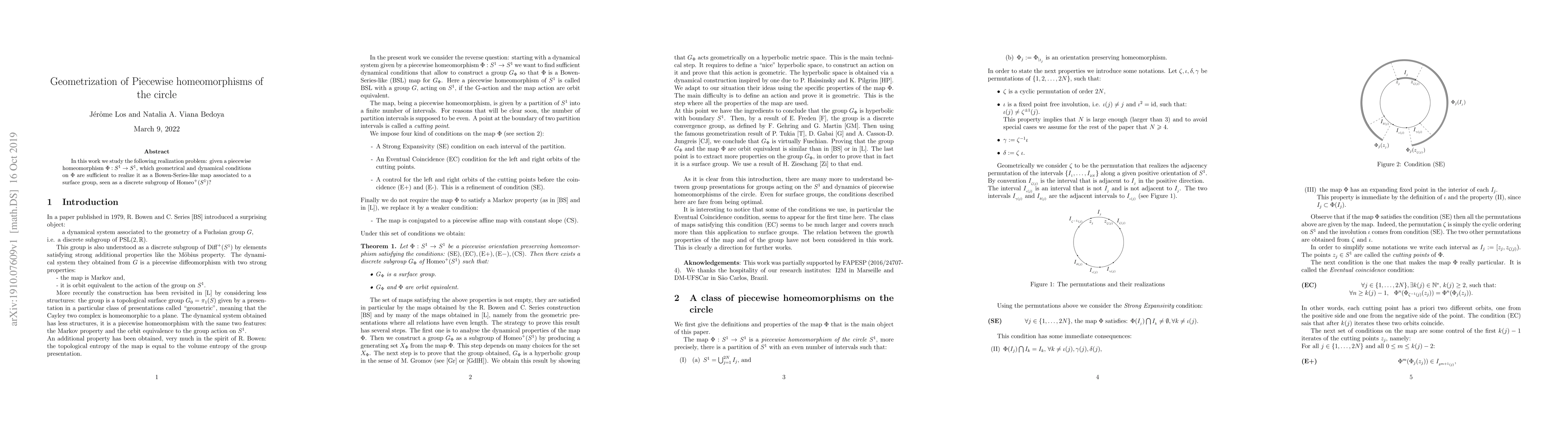Thumbnail for Geometrization of Piecewise homeomorphisms of the circle