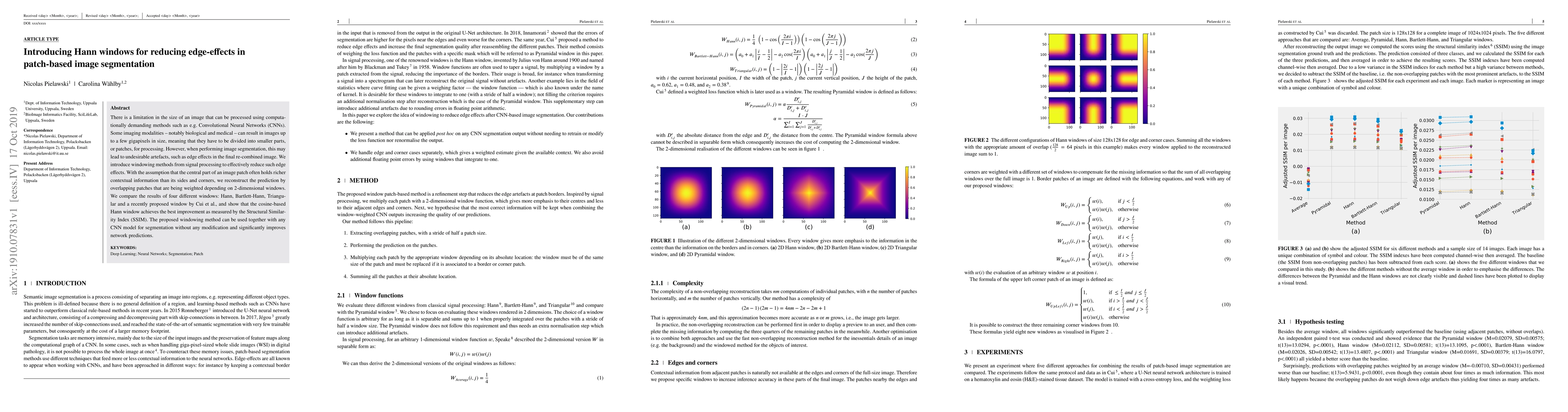 Thumbnail for Introducing Hann windows for reducing edge-effects in patch-based image
  segmentation