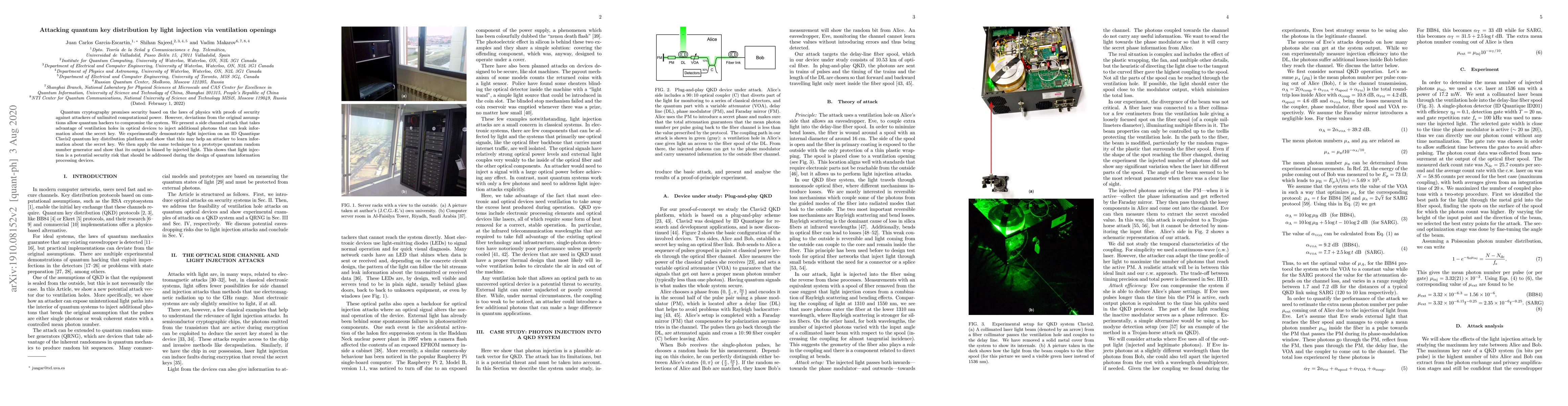 Thumbnail for Attacking quantum key distribution by light injection via ventilation
  openings