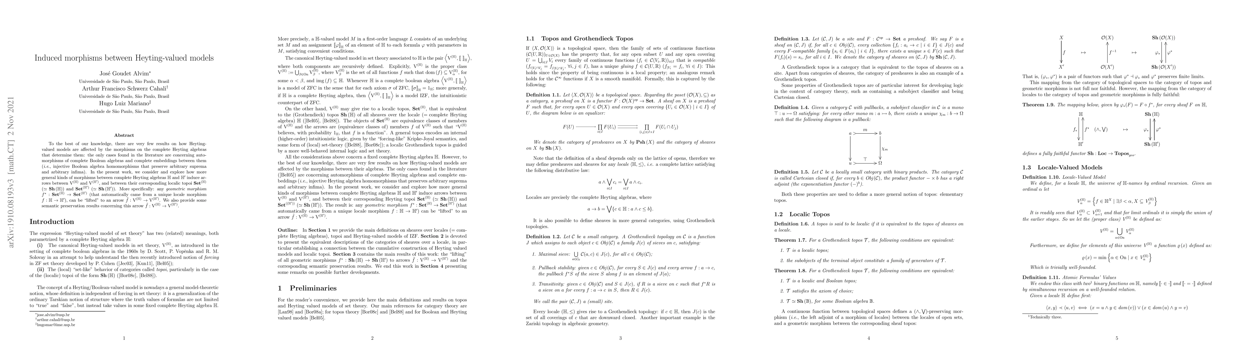 Thumbnail for Induced morphisms between Heyting-valued models
