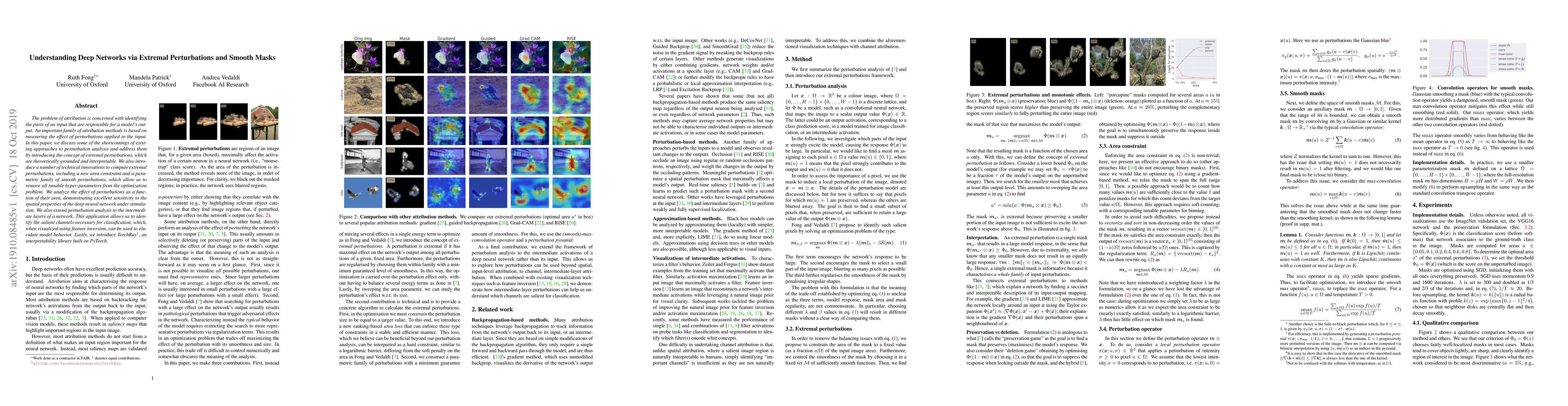 Thumbnail for Understanding Deep Networks via Extremal Perturbations and Smooth Masks