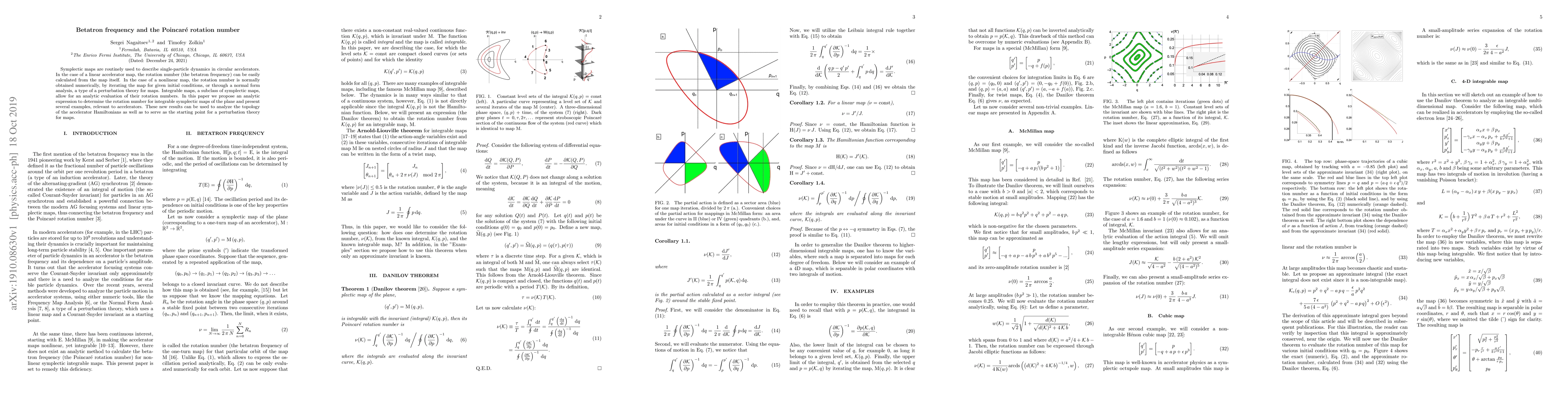 Thumbnail for Betatron frequency and the Poincare rotation number