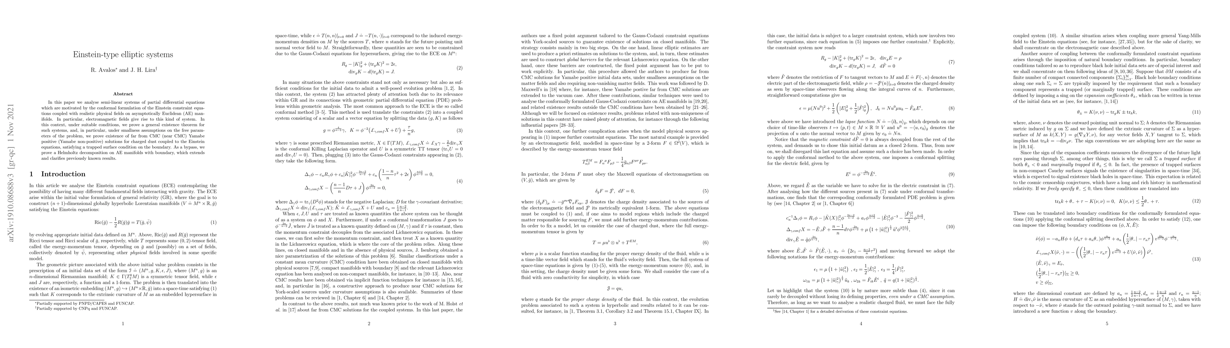 Thumbnail for Einstein-type elliptic systems