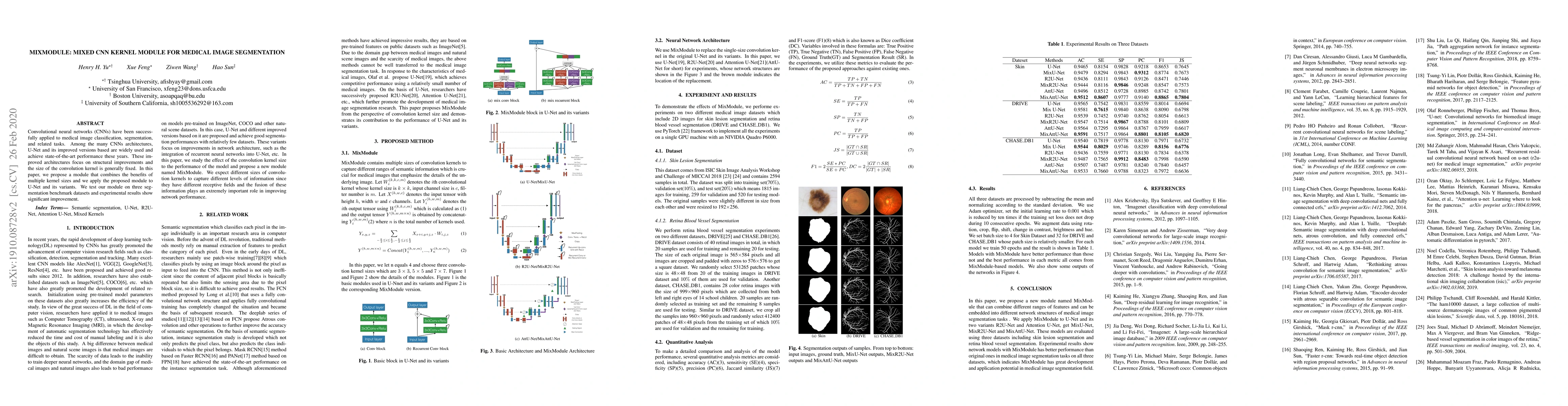 Thumbnail for MixModule: Mixed CNN Kernel Module for Medical Image Segmentation