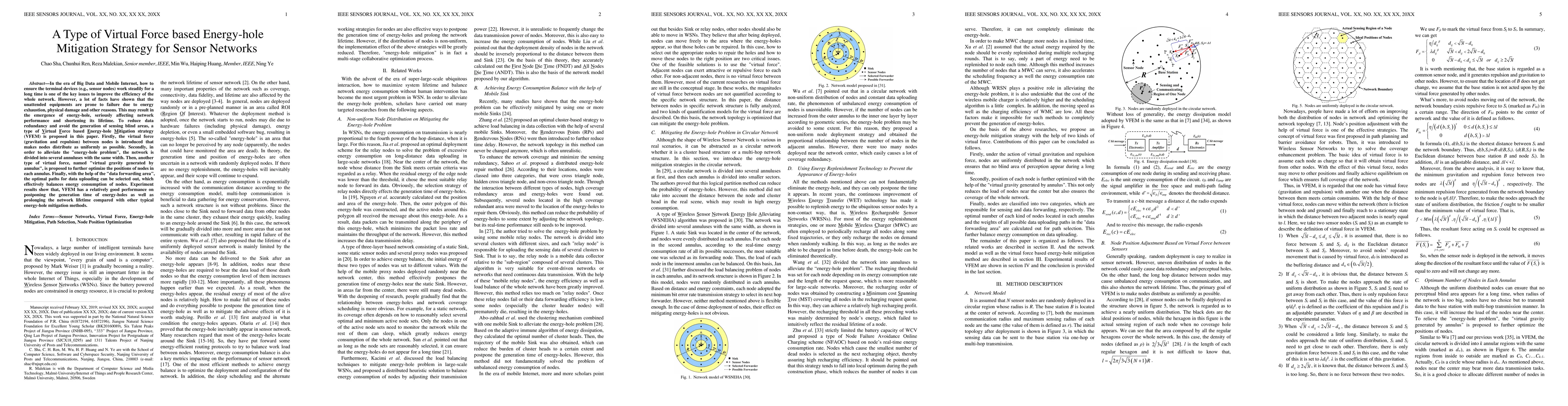 Thumbnail for A Type of Virtual Force based Energy-hole Mitigation Strategy for Sensor
  Networks