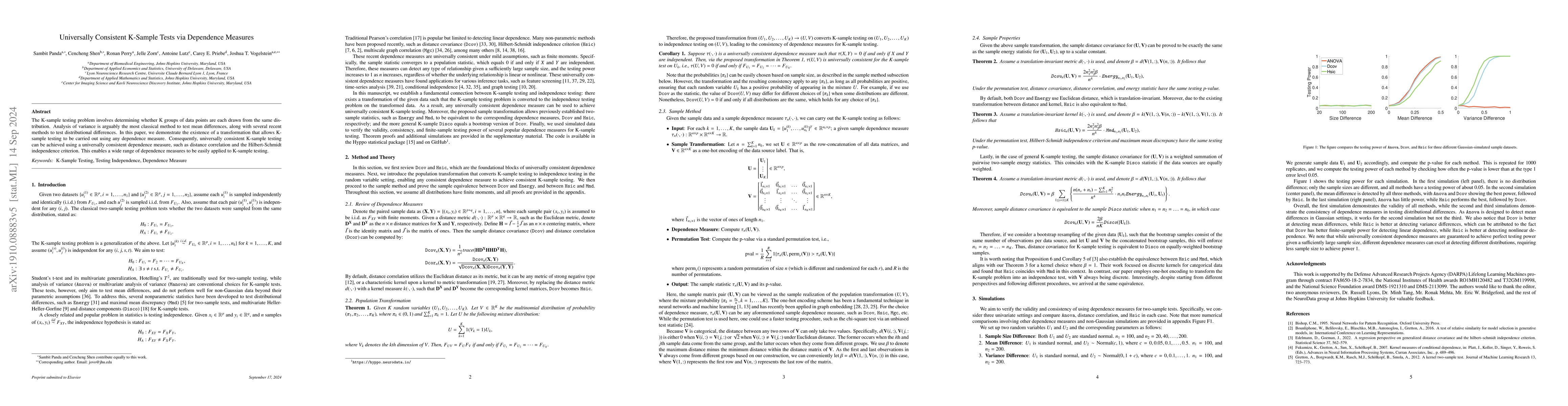 Thumbnail for High-dimensional and universally consistent k-sample tests