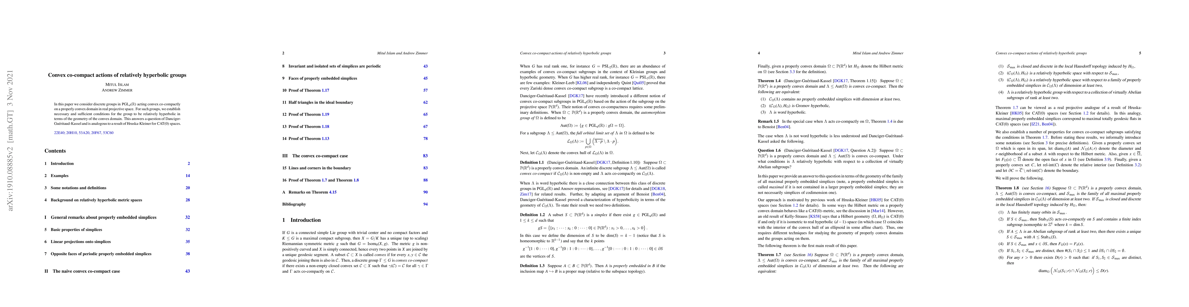 Thumbnail for Convex co-compact actions of relatively hyperbolic groups
