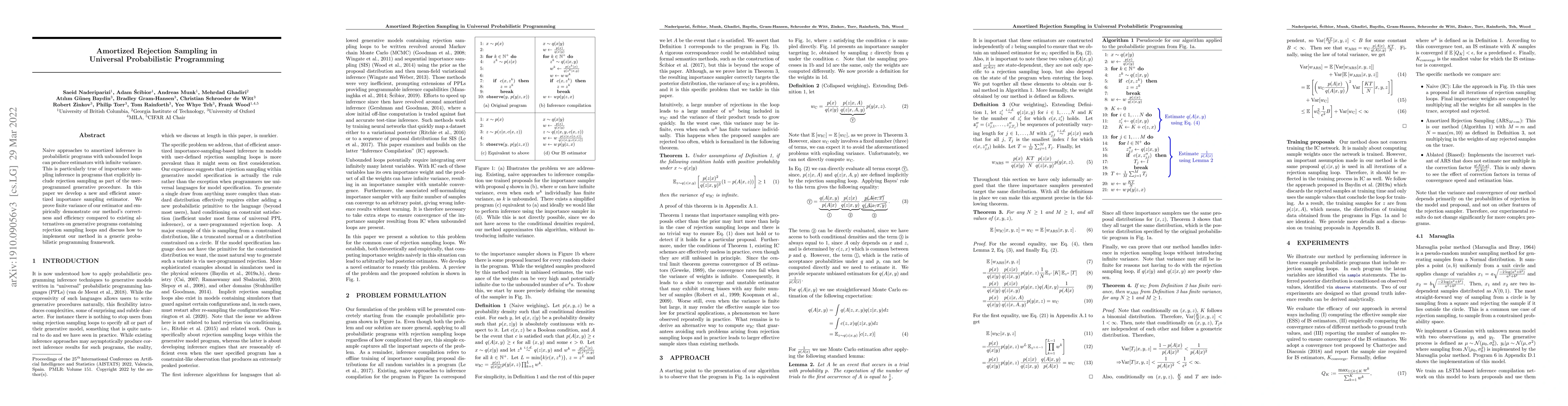 Thumbnail for Amortized Rejection Sampling in Universal Probabilistic Programming