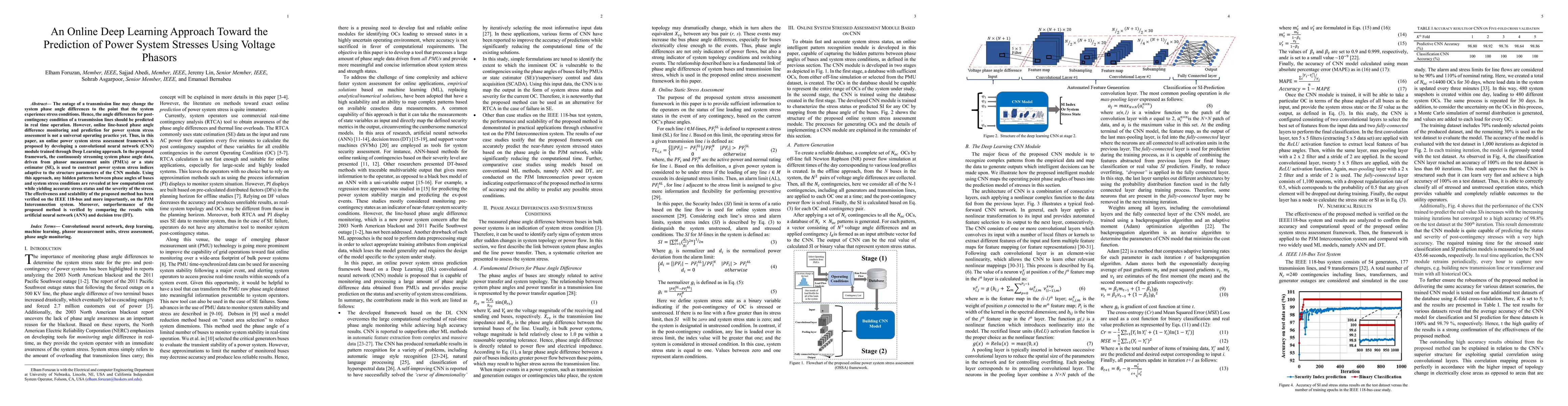 Thumbnail for An Online Deep Learning Approach Toward the Prediction of Power System
  Stresses Using Voltage Phasors