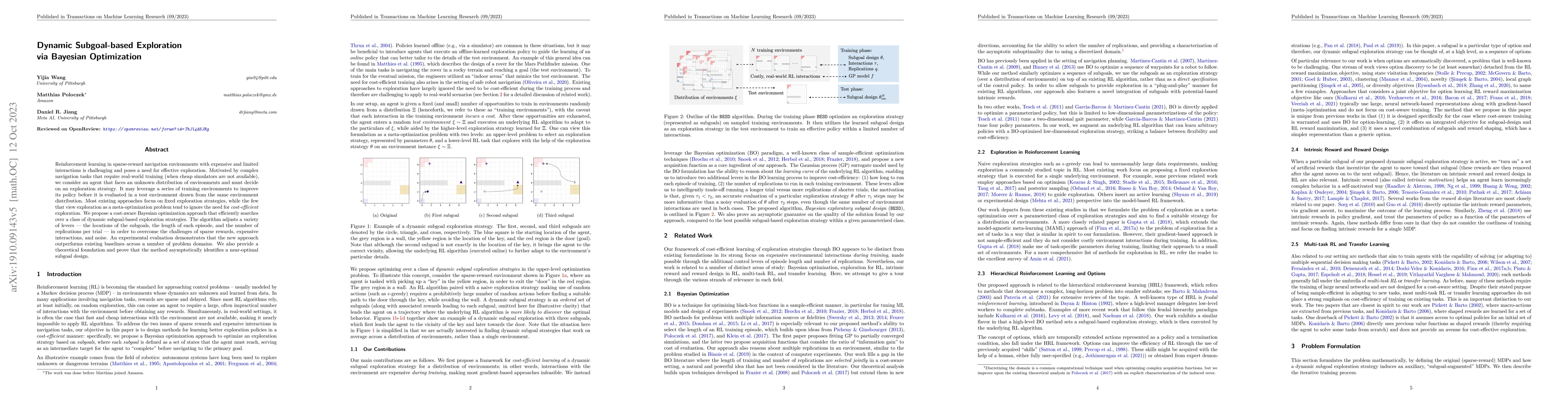 Thumbnail for Dynamic Subgoal-based Exploration via Bayesian Optimization
