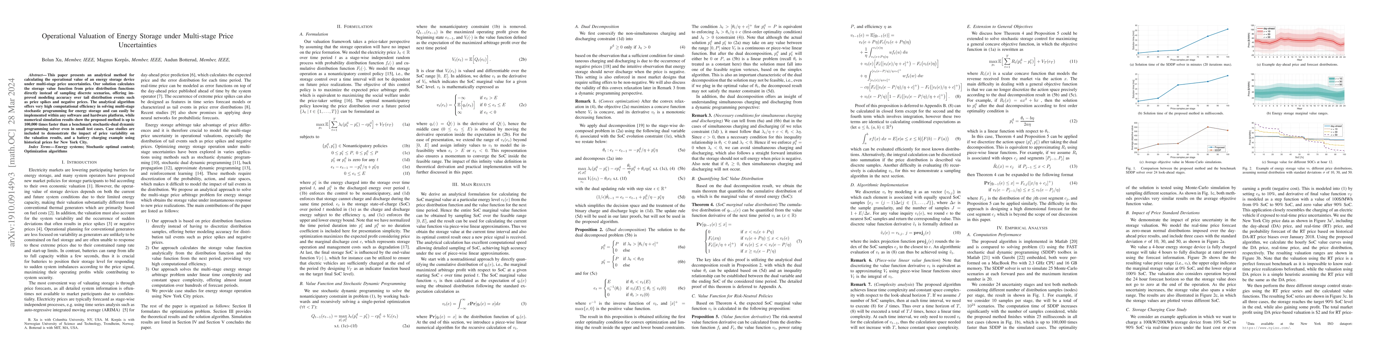 Thumbnail for Operational Valuation for Energy Storage under Multi-stage Price
  Uncertainties