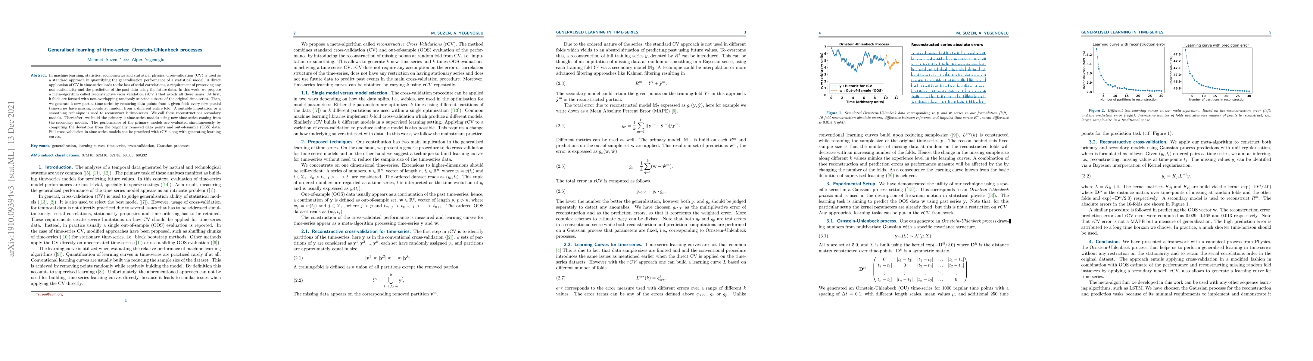 Thumbnail for Generalised learning of time-series: Ornstein-Uhlenbeck processes