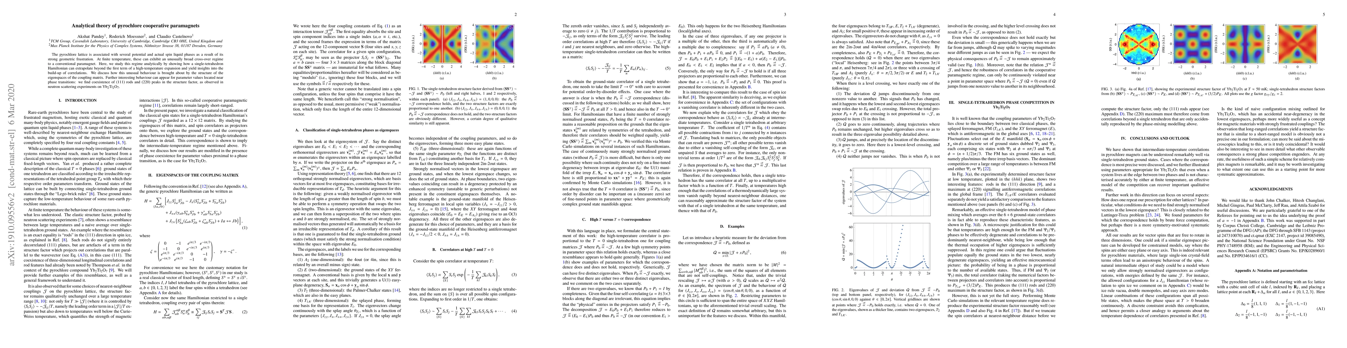 Thumbnail for Analytical theory of pyrochlore cooperative paramagnets