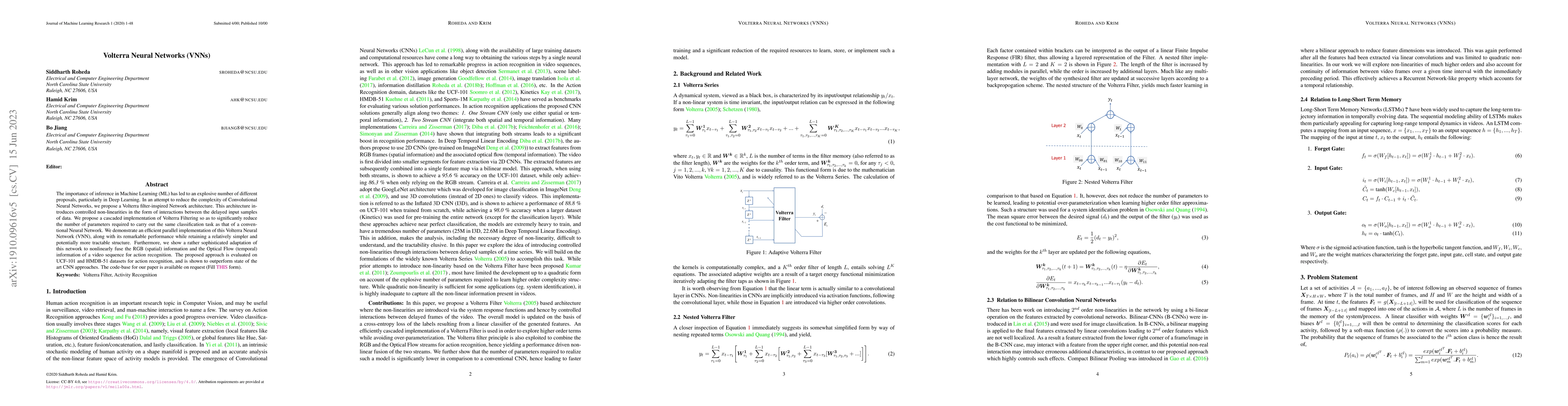 Thumbnail for Volterra Neural Networks (VNNs)