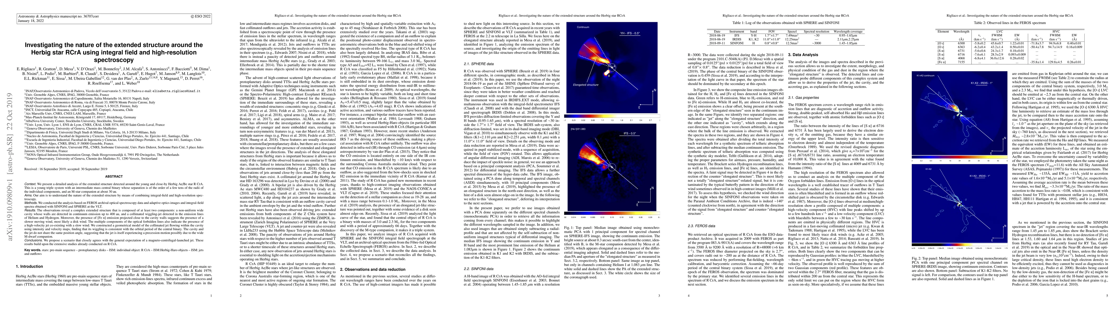 Thumbnail for Investigating the nature of the extended structure around the Herbig
  star RCrA using integral field and high-resolution spectroscopy