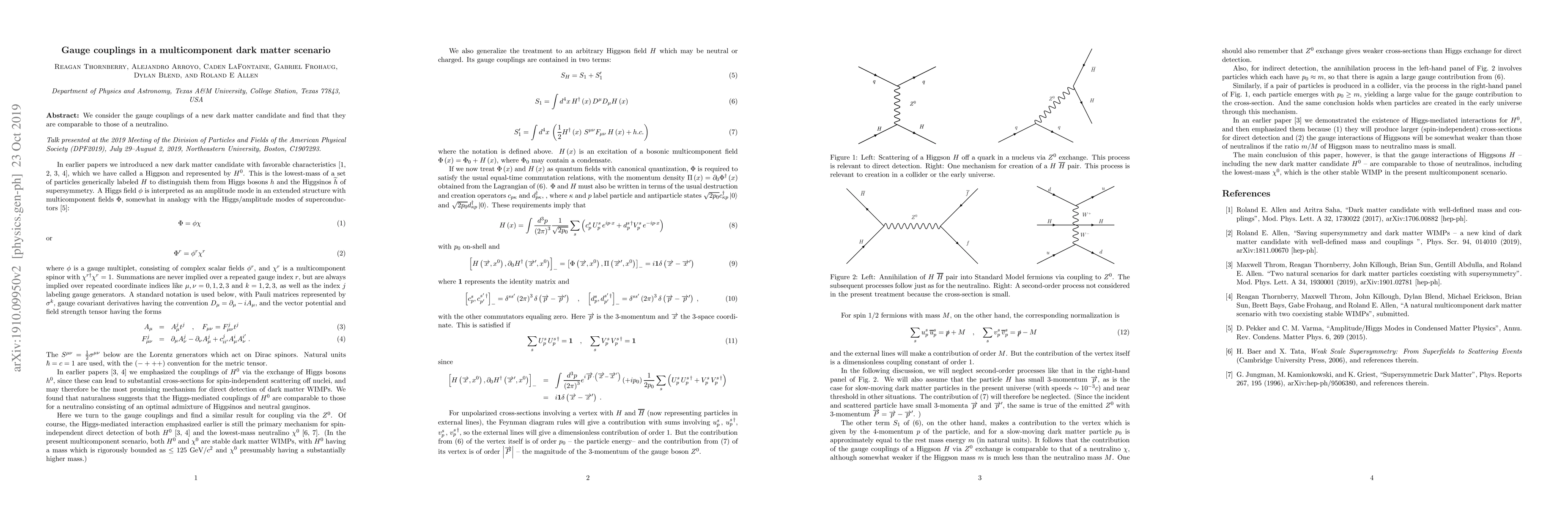 Thumbnail for Gauge couplings in a multicomponent dark matter scenario