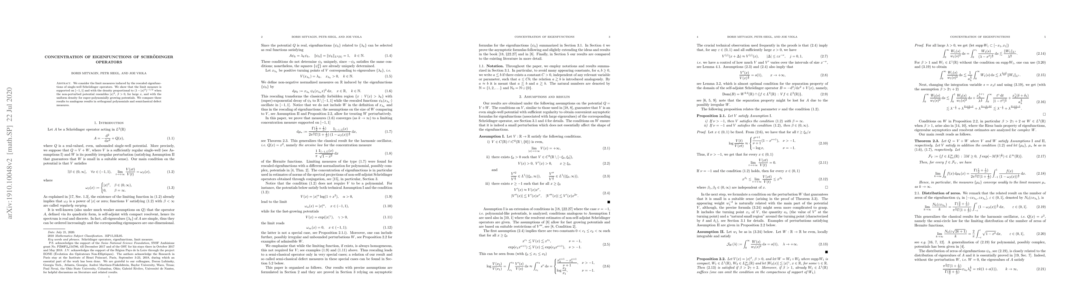 Thumbnail for Concentration of eigenfunctions of Schroedinger operators