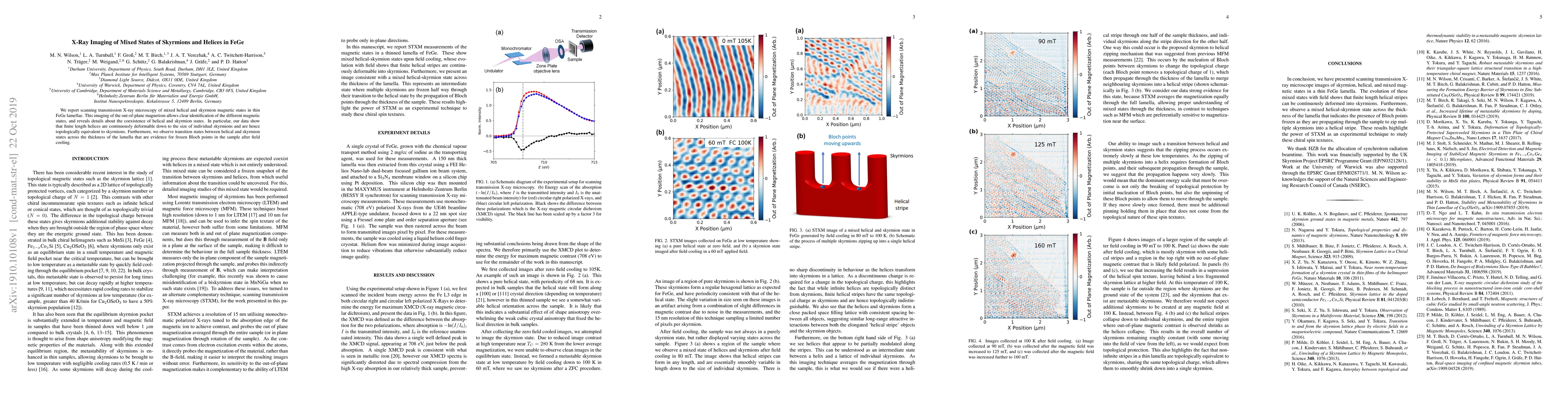 Thumbnail for X-Ray Imaging of Mixed States of Skyrmions and Helices in FeGe