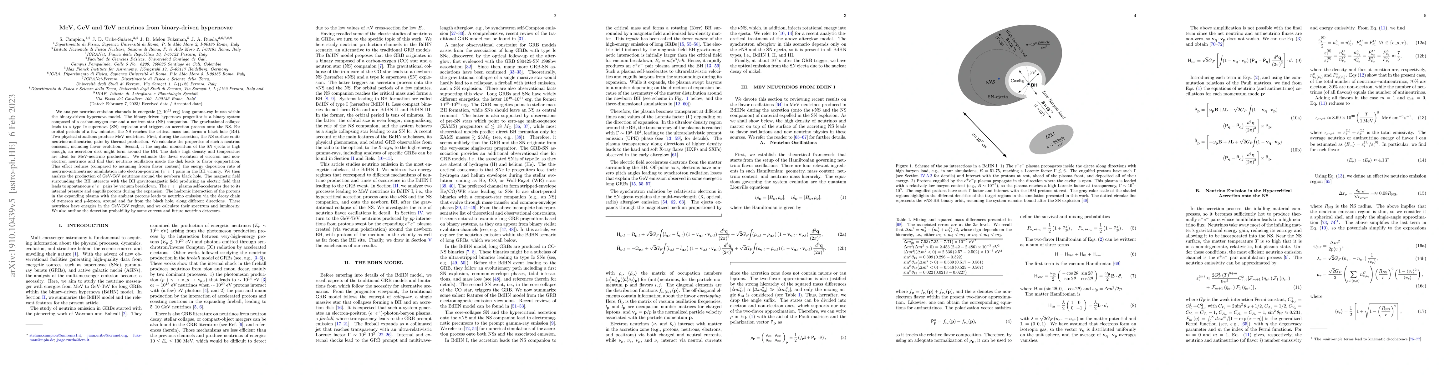 Thumbnail for MeV, GeV and TeV neutrinos from binary-driven hypernovae