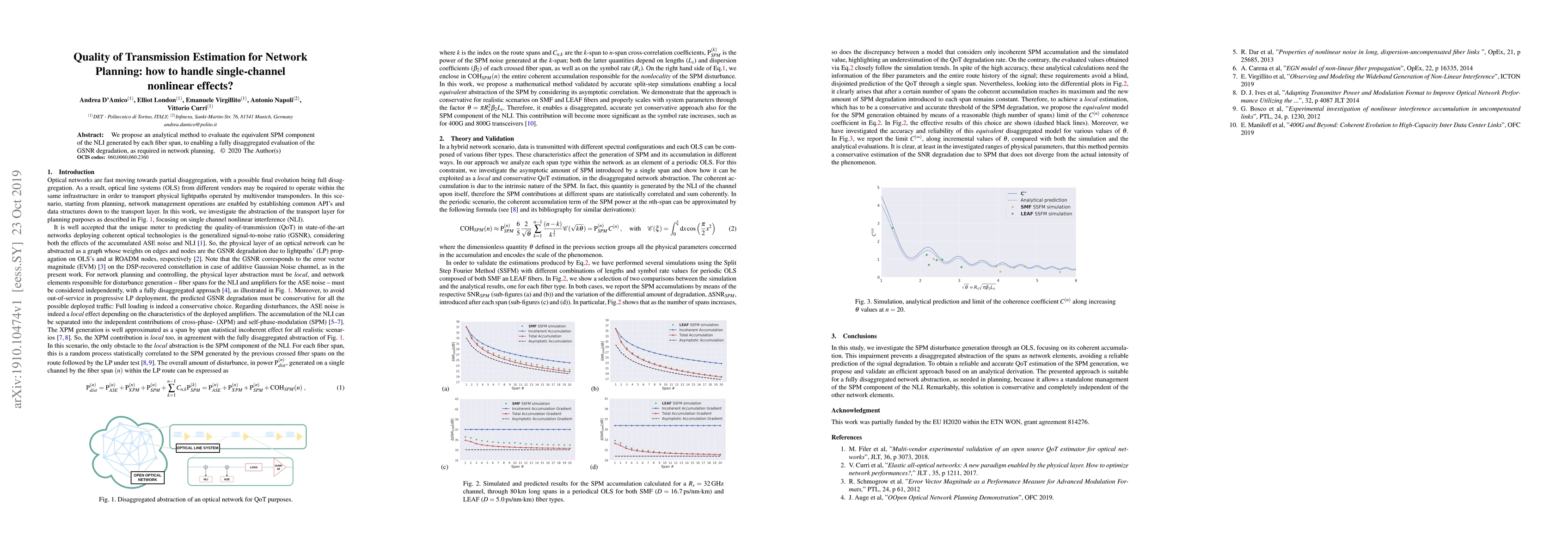 Thumbnail for Quality of Transmission Estimation for Network Planning: how to handle
  single-channel nonlinear effects?