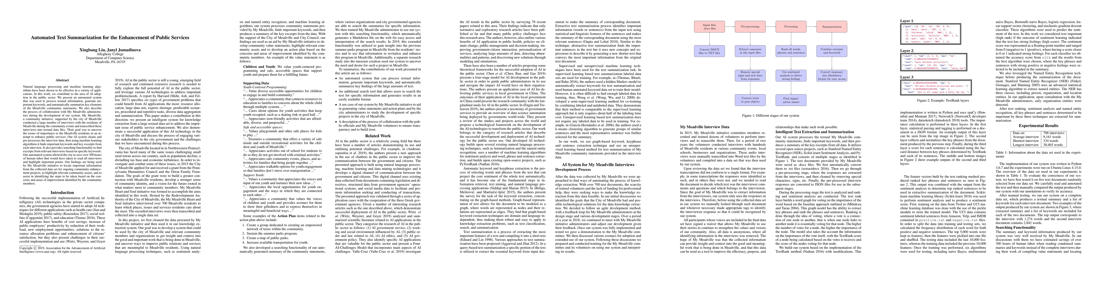 Thumbnail for Automated Text Summarization for the Enhancement of Public Services
