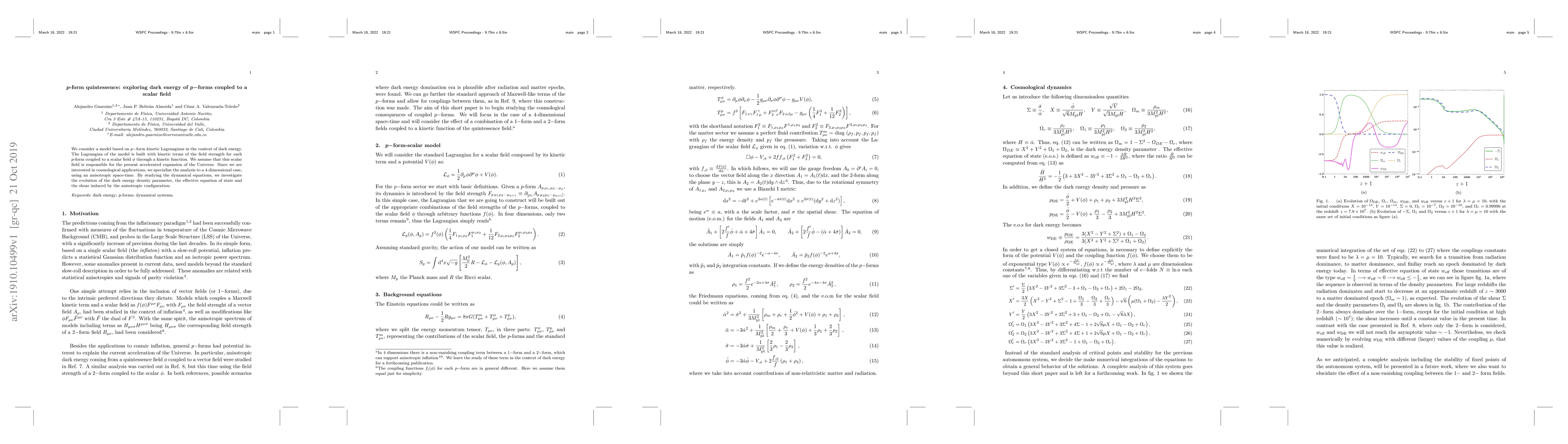Thumbnail for $p$-form quintessence: exploring dark energy of $p-$forms coupled to a
  scalar field