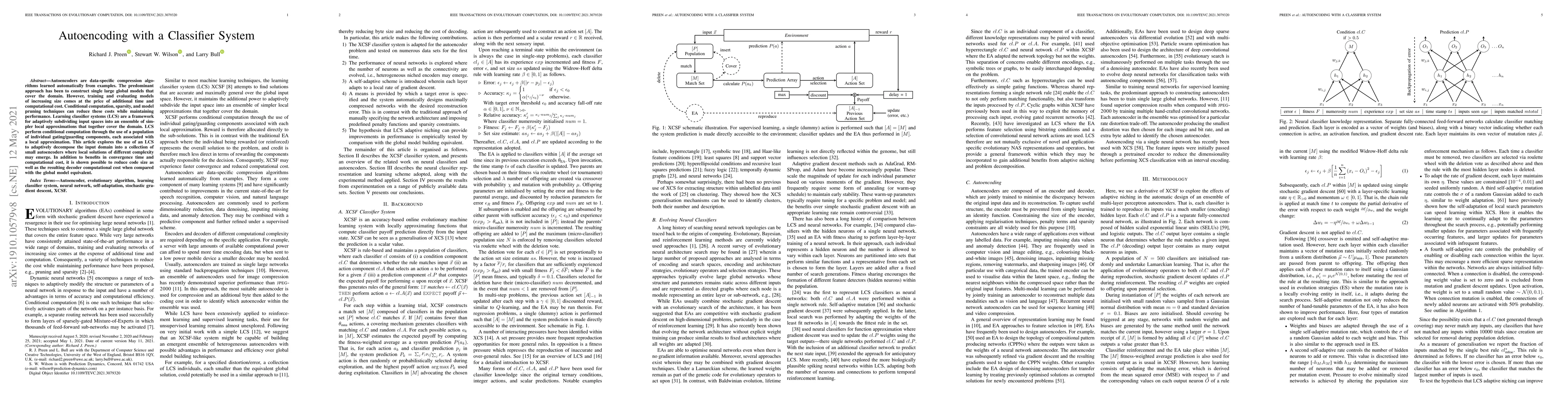 Thumbnail for Autoencoding with a Classifier System