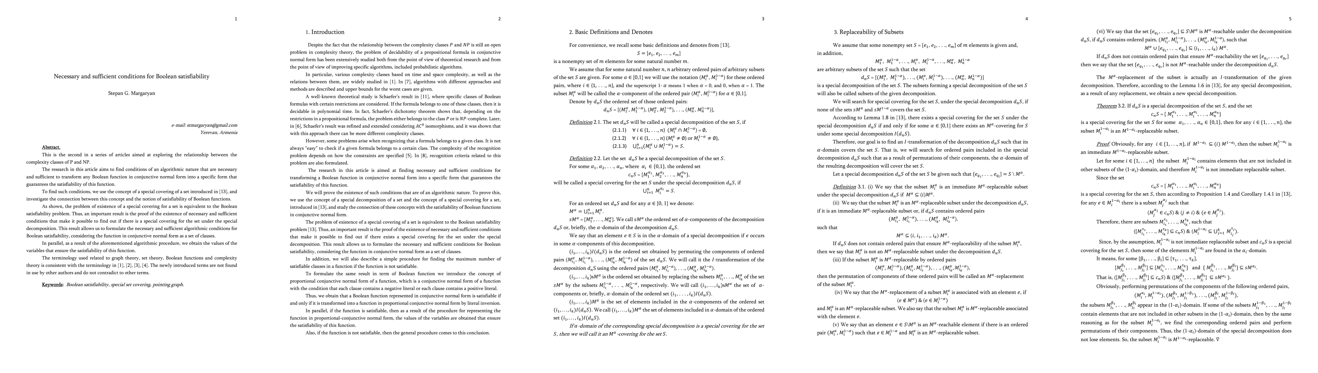 Thumbnail for Necessary and sufficient conditions for Boolean satisfiability